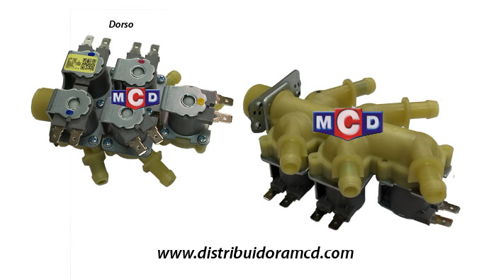 ELECTROVALVULA 5 VIAS SALIDA HORIZONT.180 