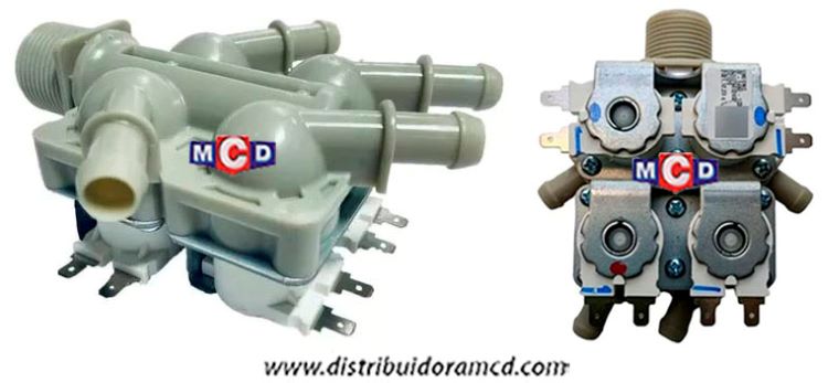 ELECTROVALVULA 12V 4VIAS SALIDA HORIZONTAL