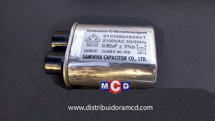 CAPACITOR de MICROONDAS 0.80/85mf x2100 WW