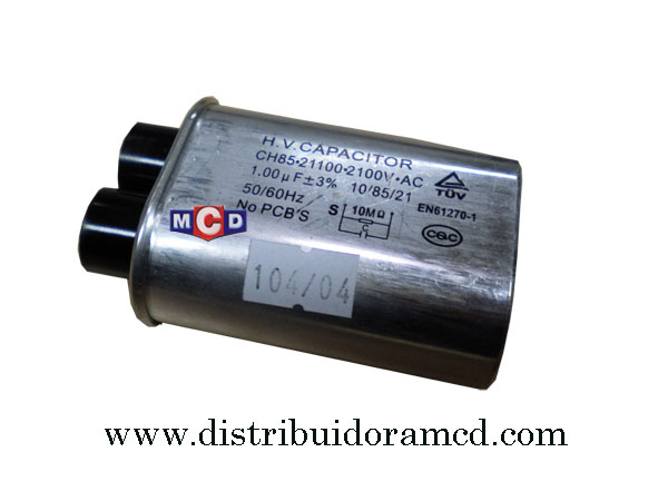 CAPACITOR de MICROONDAS 1.00mf x2100 WW 
