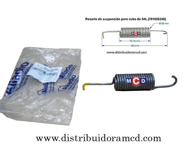 RESORTE SUSPENSION DE CUBA 54L DREAN EXC.