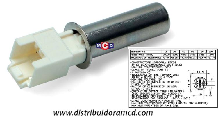 SENSOR NTC P/RESISTENCIA CANDY EVO1272DK-