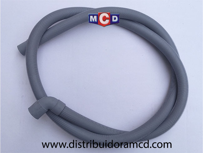 TUBO DESAGOTE IMPORT.C/CODO90 19/21mm 2mtr