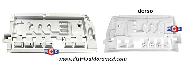 BOTONERA BLANCA 6 TECLAS RECTAN.DREAN NEXT