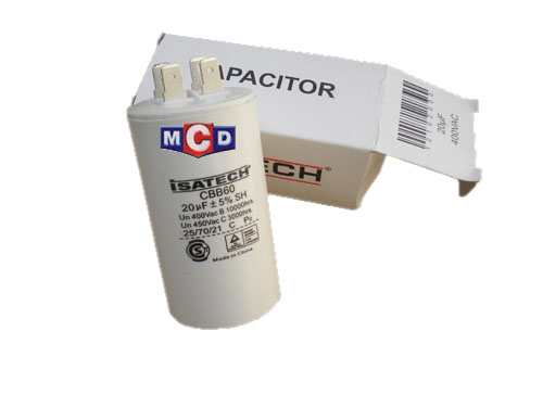 CAPACITOR DE 20 mf.(CAP.CHINO CAJA AZUL)