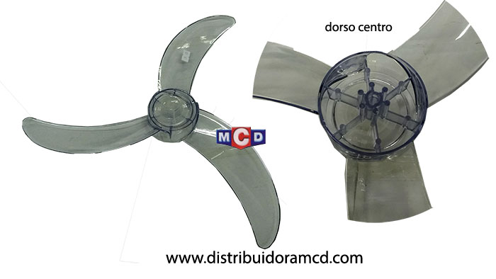 PALA PLASTICA 18  C/AGUJERO de 8mm diam