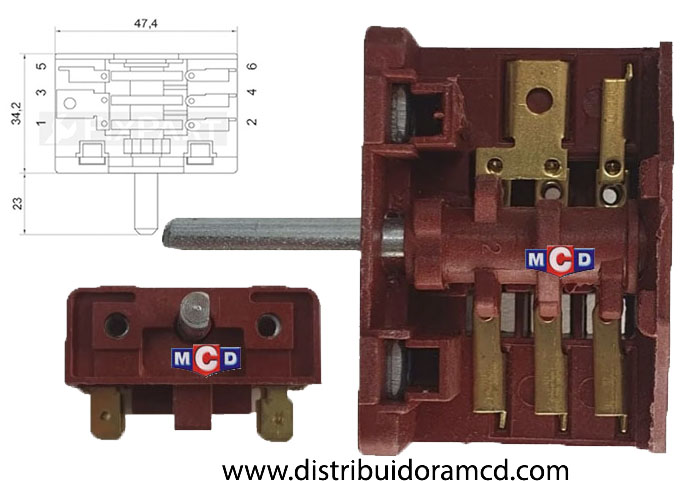 SELECTOR HORNALLA COC.ELEC.PHILCO PHCH050P