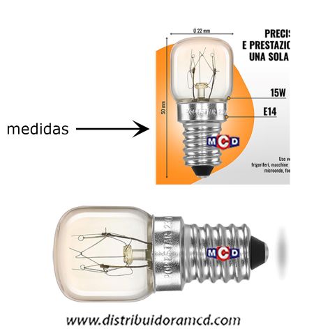 FOQUITO LAMPARA CHINA 15W ROSCA MIGNON E14