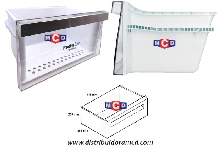 CAJON BAJO DE FREEZER INFERIOR HEL.LG 