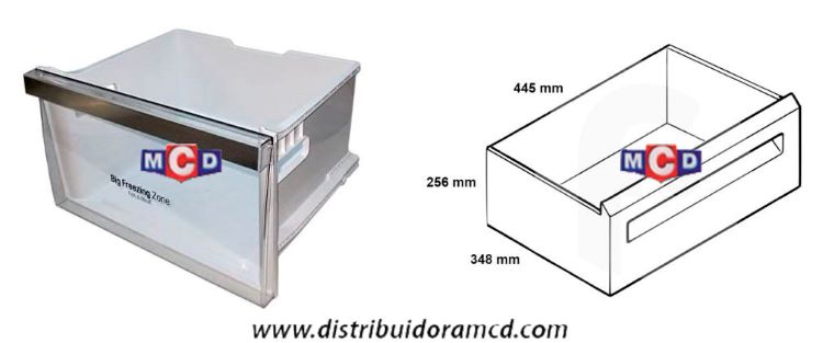 CAJON INTERMEDIO FREEZER INFERIOR HEL.LG 
