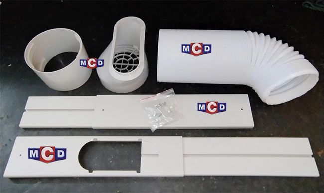 KIT ACCESORIOS/VENTANA AIRE ACOND.PORTATIL