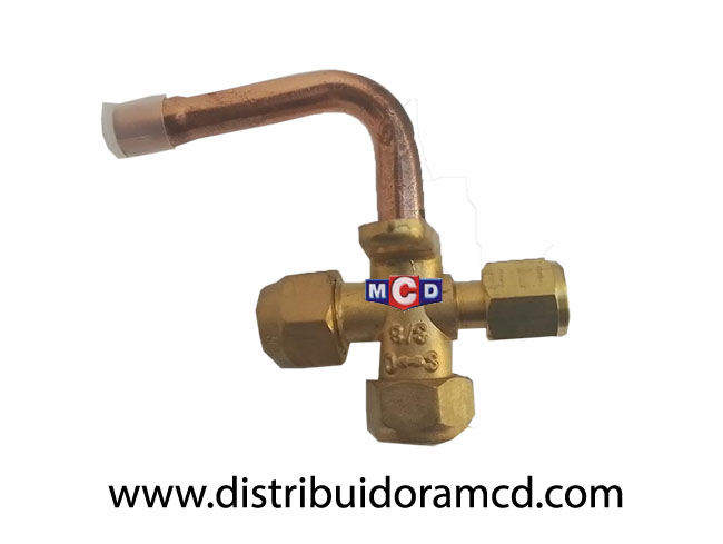 ACOPLE CURVO DE AIRE ACOND.GAS R410 de 3/8