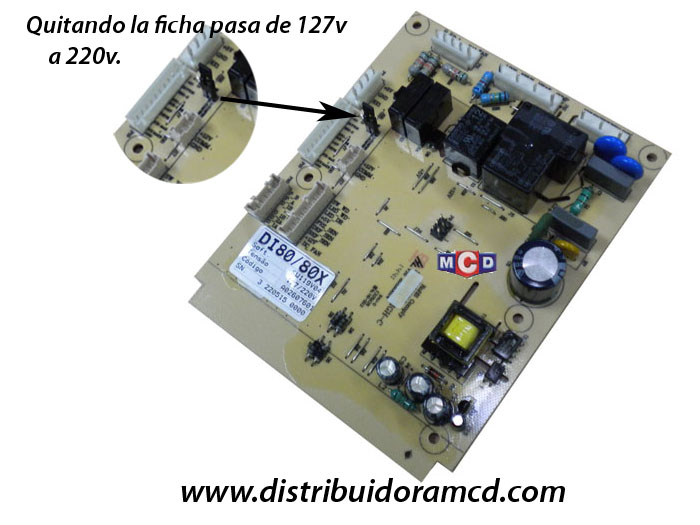 PLAQUETA CONTROL ELECTROLUX M/NUEVO DT80X