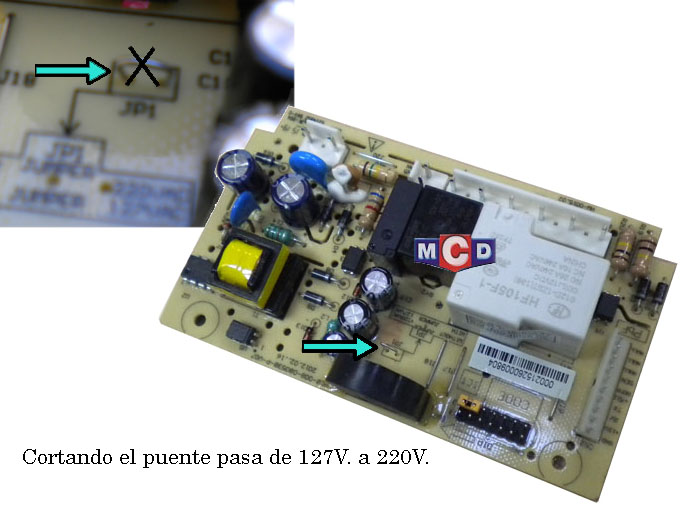 PLAQUETA UNIDAD CONTROL ELECTROLUX DF80X-