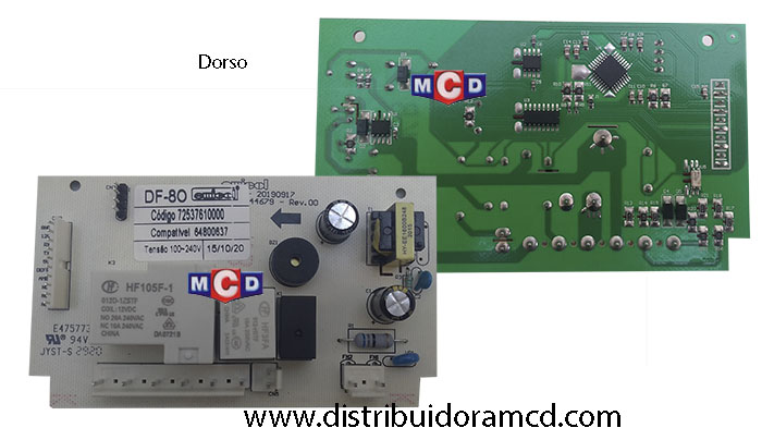 PLAQUETA/ U.CONTROL BRASIL.ELECTROLUX DF80
