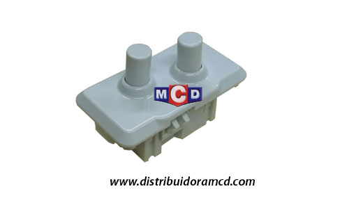 INTERRUPTOR DOBLE DESCENTRADO BLANCO PTA W
