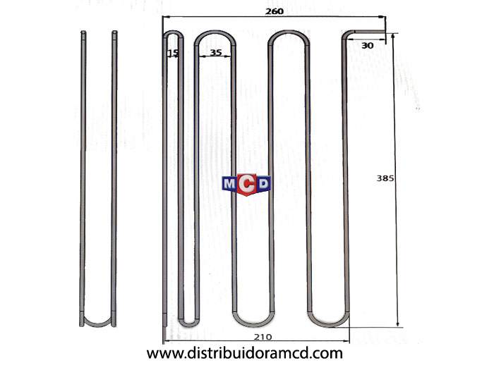 RESISTENCIA DESHIELO WHIRLPOOL WRE48DB/DR/