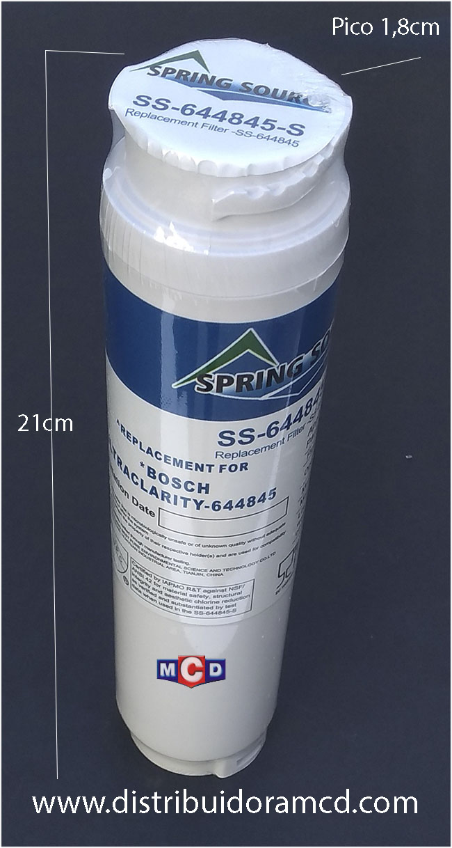 FILTRO de AGUA P/HELADERA BOSCH (COMPATI