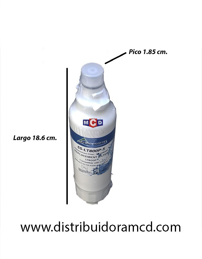 FILTRO de AGUA P/HELADER.TL800P LG GM86SDN