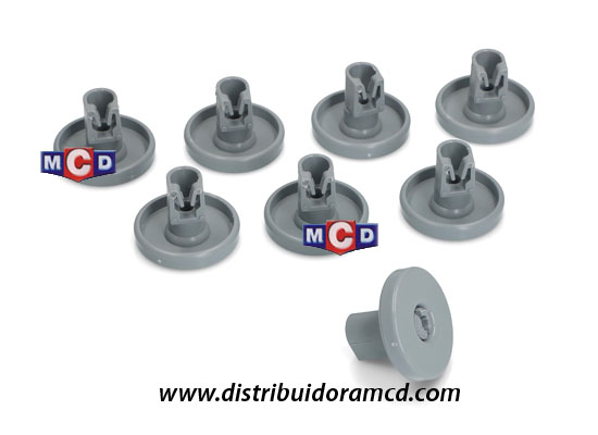 KIT 8 RUEDAS GRANDES CESTO LAVAVAJILLA ELE