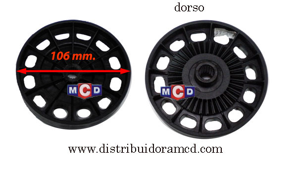 POLEA PLASTICA DE CAJA WHIRLP. WW11BLBZWA-